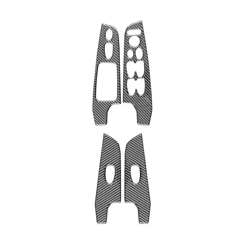 Carbon Fiber for 8th 2006-2011 Car Window Lift Switch Cover Sticker Trim Accessories ,RHD