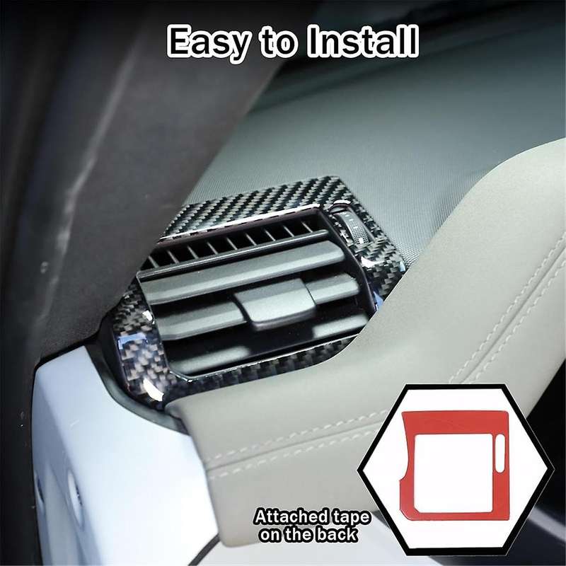 Carbon Fiber for 90 110 130 2020-2024 Dashboard Side Air Vent Cover Trim Interior Accessories