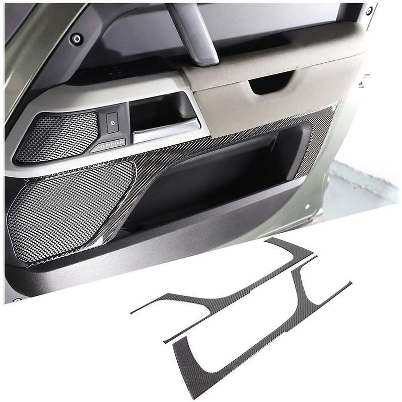 Carbon Fiber for 90 110 130 2020-2024 Front Door Audio Speaker Cover Trim Interior Accessories
