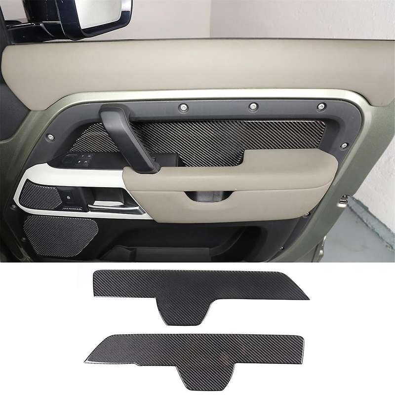 Carbon Fiber for 90 110 130 2020-2024 Front Door Inner Armrest Panel Cover Trim Interior Accessorie