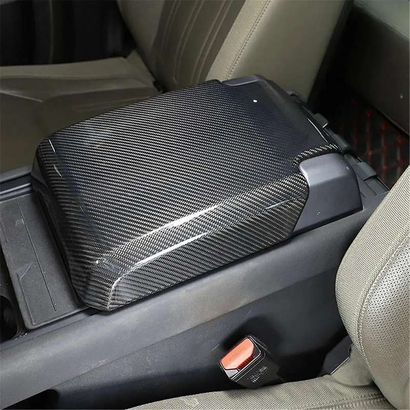 Carbon Fiber for 90 110 130 2020-2024 Center Console Armrest Panel Cover Trim Interior Accessories
