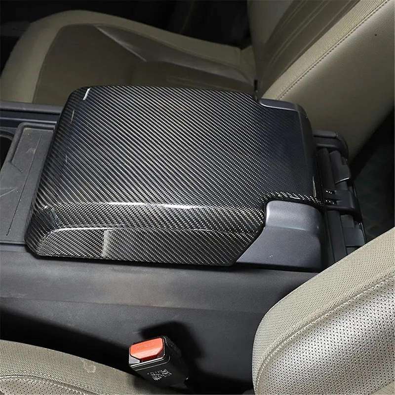 Carbon Fiber for 90 110 130 2020-2024 Center Console Armrest Panel Cover Trim Interior Accessories