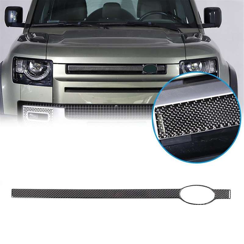 Carbon Fiber for 90 110 130 2020-2024 Front Bumper Center Grille Cover Trim Interior Accessories