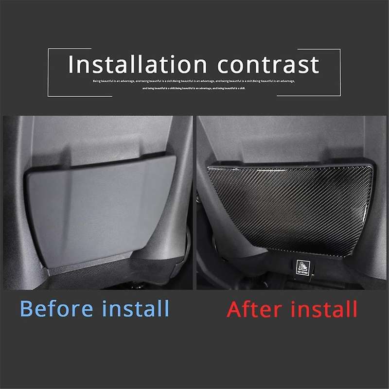 Carbon Fiber for 90 110 130 2020-2024 Seatback Panel Cover Trim Interior Accessories