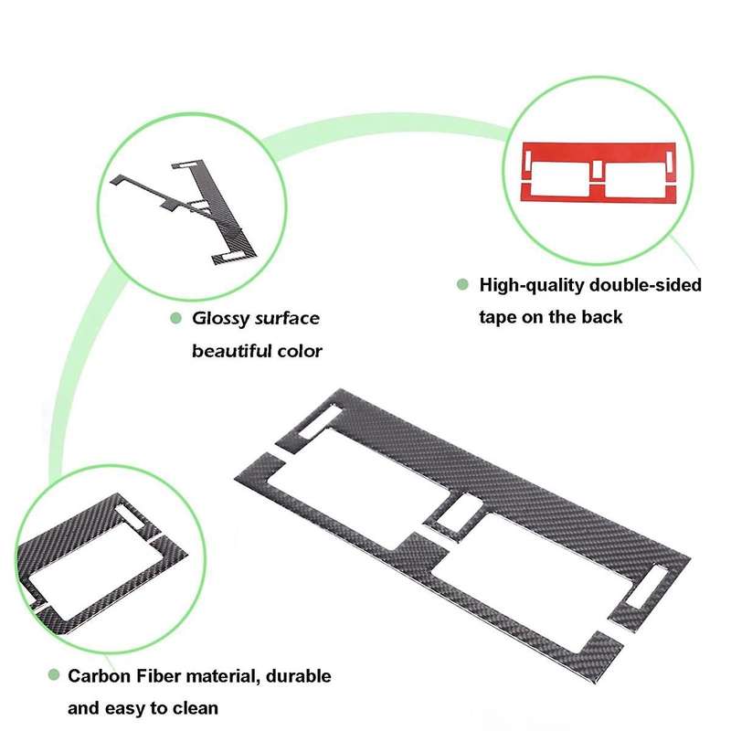 Carbon Fiber for 90 110 2020-2024 Center Console Dashboard Air Vent Cover Trim Interior Accessories