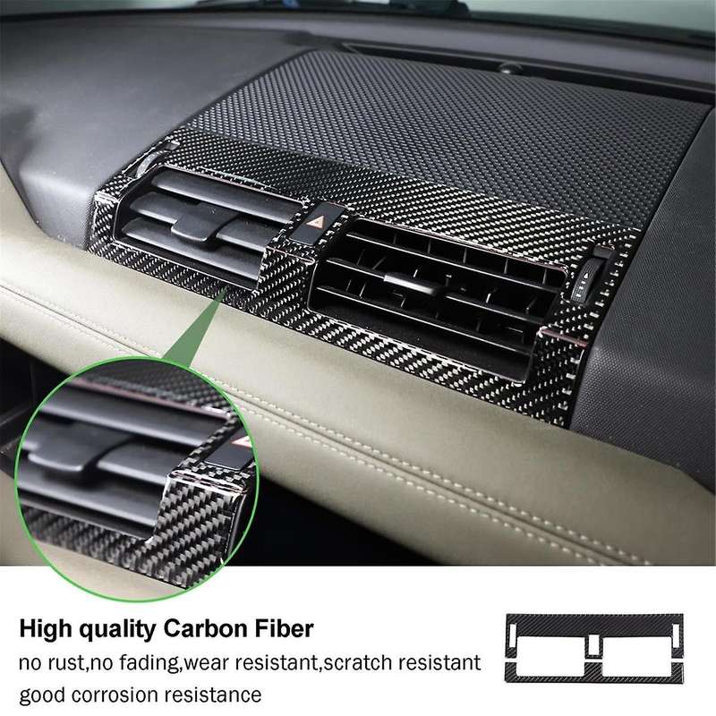 Carbon Fiber for 90 110 2020-2024 Center Console Dashboard Air Vent Cover Trim Interior Accessories