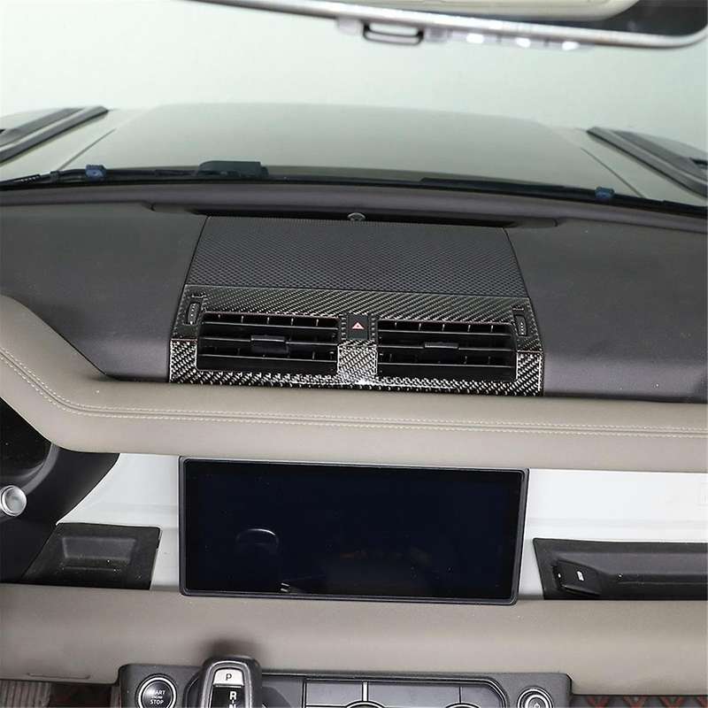 Carbon Fiber for 90 110 2020-2024 Center Console Dashboard Air Vent Cover Trim Interior Accessories
