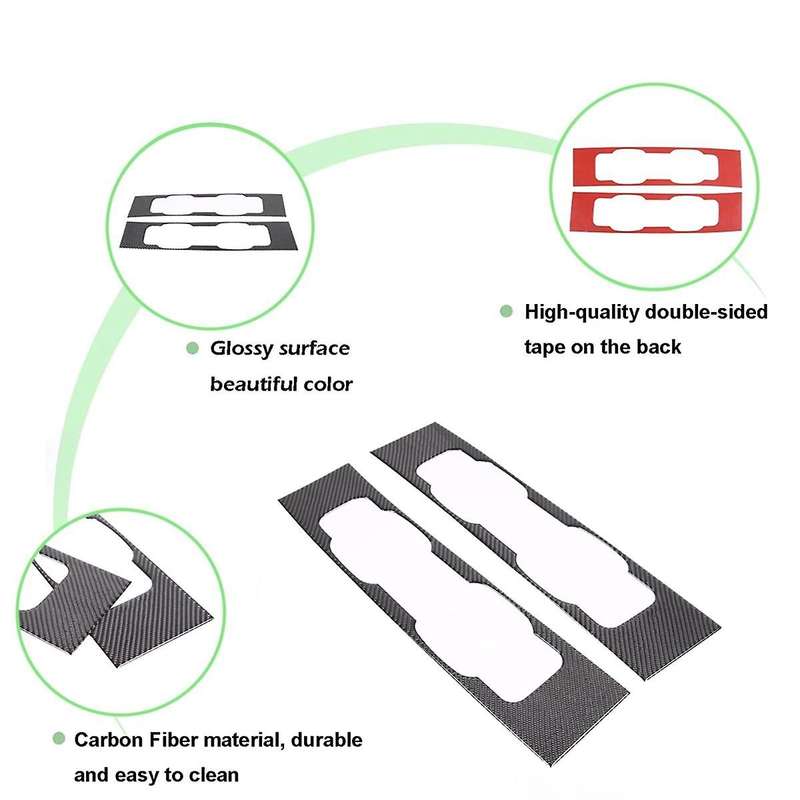 Carbon Fiber for 90 110 130 2020-2024 Rear Tail Light Panel Cover Trim Exterior Accessories