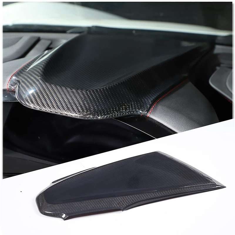 Carbon Fiber for C8 2020-2024 Dash Instrument Panel Cover Dashboard Trim Accessories (Without HUD)