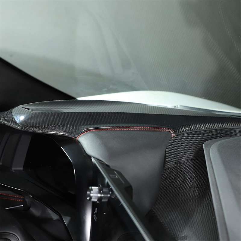 Carbon Fiber for C8 2020-2024 Dash Instrument Panel Cover Dashboard Trim Accessories (Without HUD)