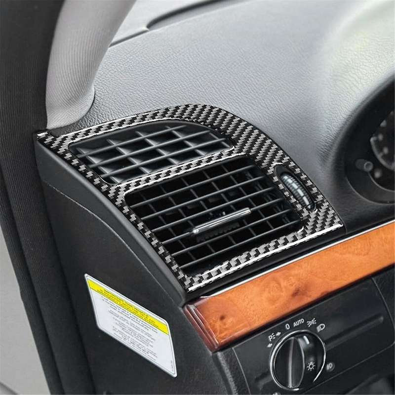 Carbon Fiber for E-Class W211 2003-2009 Center Control Side Air Outlet Cover Trim Interior Accessori