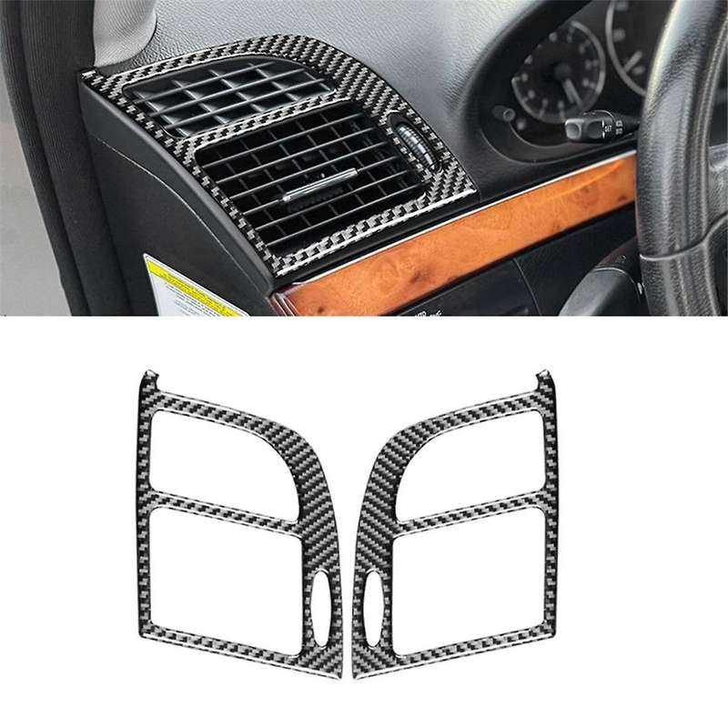 Carbon Fiber for E-Class W211 2003-2009 Center Control Side Air Outlet Cover Trim Interior Accessori