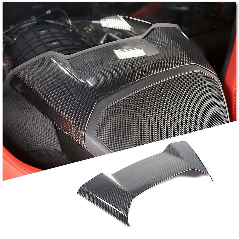 Carbon Fiber for C8 2020-2023 Coupe Rear Speaker Upper Panel Cover Trim Accessories