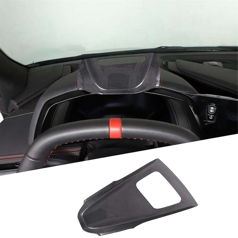 Carbon Fiber for C8 2020-2024 Upper Dashboard Instrument Panel Cover Trim Accessories (with HUD)