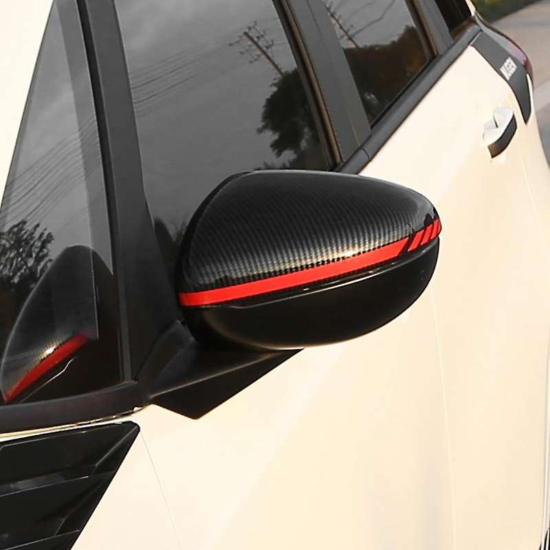 Carbon Fiber for FIT 2021 1 Pair Rearview Mirror Cover Side Wing Rear View Mirror Case Covers with R
