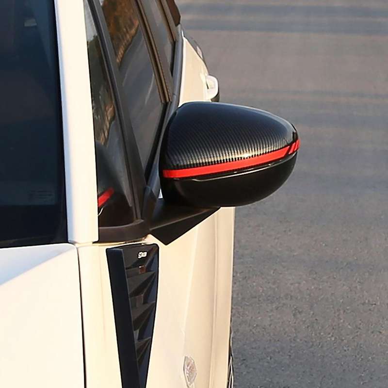 Carbon Fiber for FIT 2021 1 Pair Rearview Mirror Cover Side Wing Rear View Mirror Case Covers with R