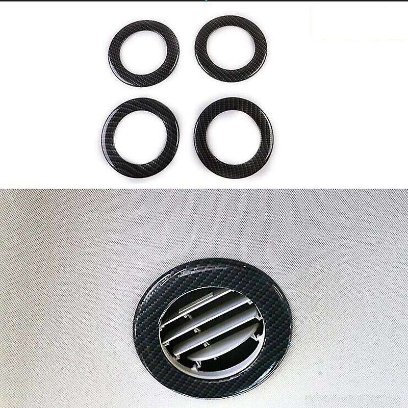 Carbon Fiber for Everest Endeavor 2015+ Car Rear Upper Air Outlet Vent Decor Ring Trim Sticker Acces