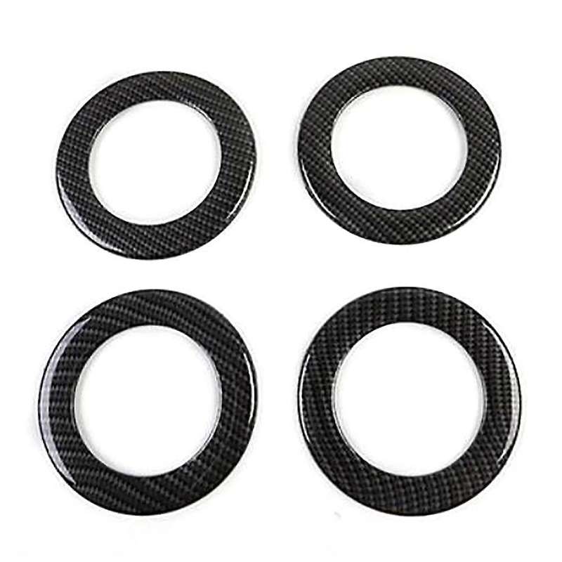 Carbon Fiber for Everest Endeavor 2015+ Car Rear Upper Air Outlet Vent Decor Ring Trim Sticker Acces