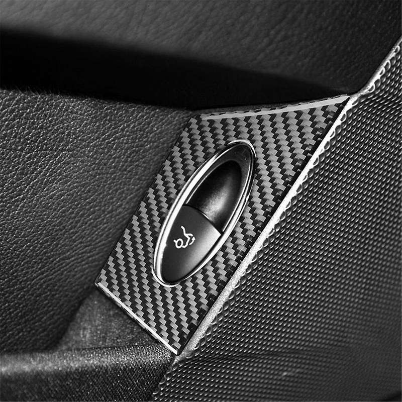 Carbon Fiber for E-Class W211 2003-2009 Trunk Button Switch Cover Trim Interior Accessories