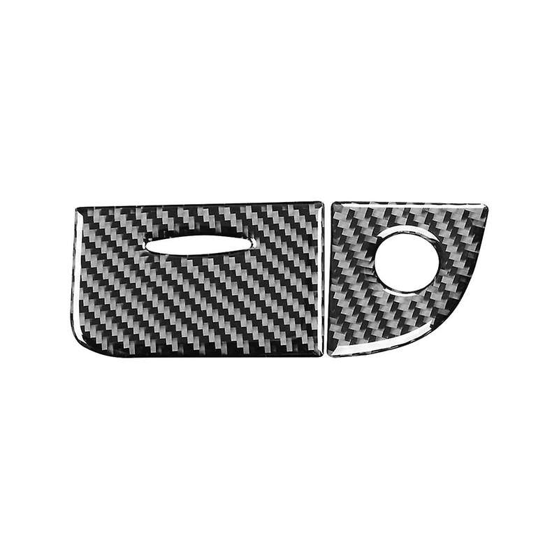 Carbon Fiber for E-Class W211 2003-2009 Storage Box Lock Cover Trim Interior Accessories