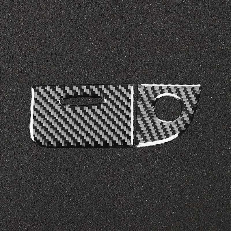 Carbon Fiber for E-Class W211 2003-2009 Storage Box Lock Cover Trim Interior Accessories