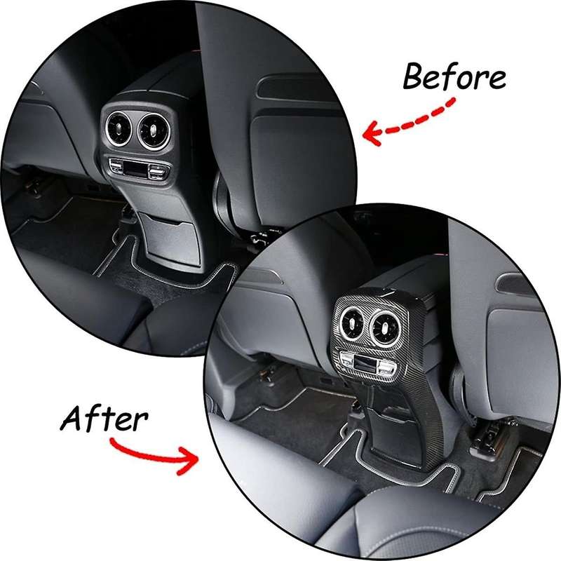 Carbon Fiber for G Class W461 W463 W464 2019-2022 Rear Air Vent Frame Cover Trim Interior Accessorie