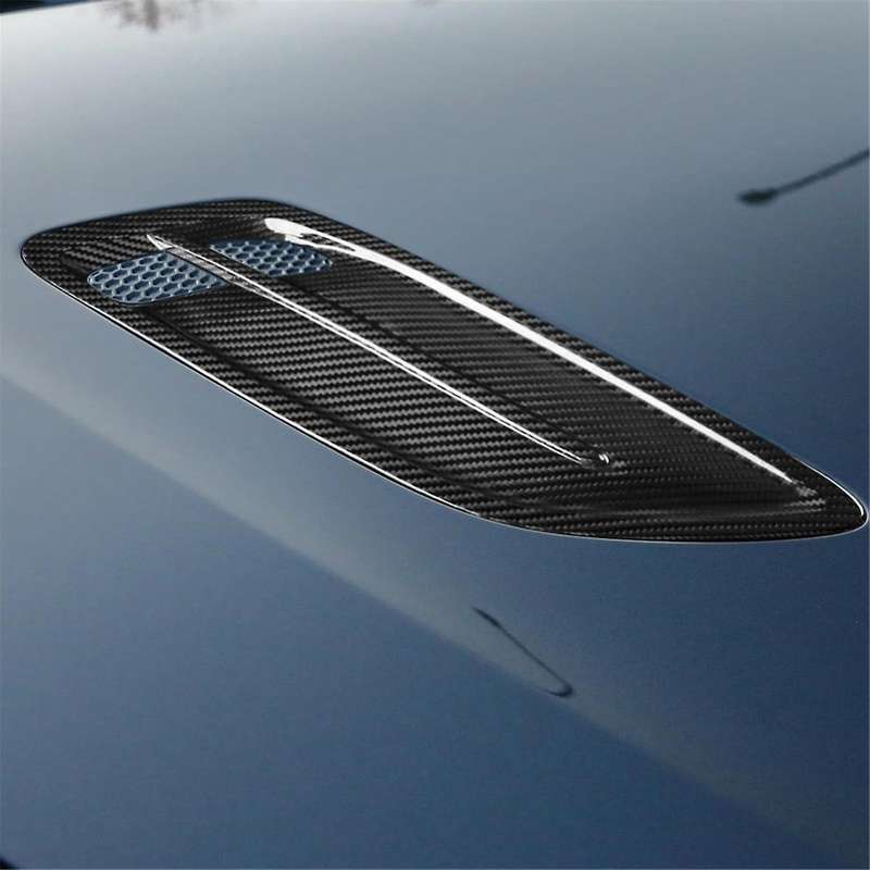 Carbon Fiber for GT 2018-2024 Engine Air Flow Intake Hood Scoop Turbo Bonnet Vent Cover Trim Accesso