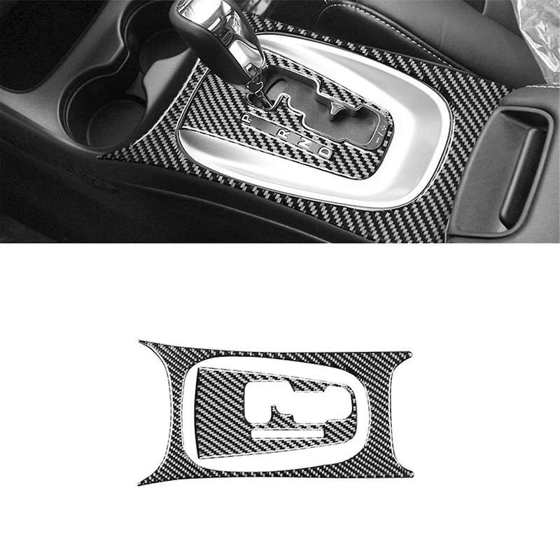 Carbon Fiber for Journey 2011-2017 Center Console Gear Shift Frame Panel Sticker Trim Interior Acce