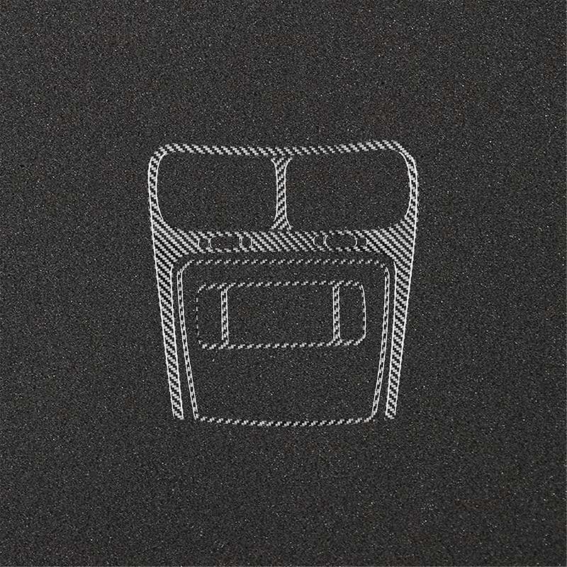 Carbon Fiber for Journey 2011-2017 Center Air Vent Multimedia Radio Trim Frame Sticker Cover Interi