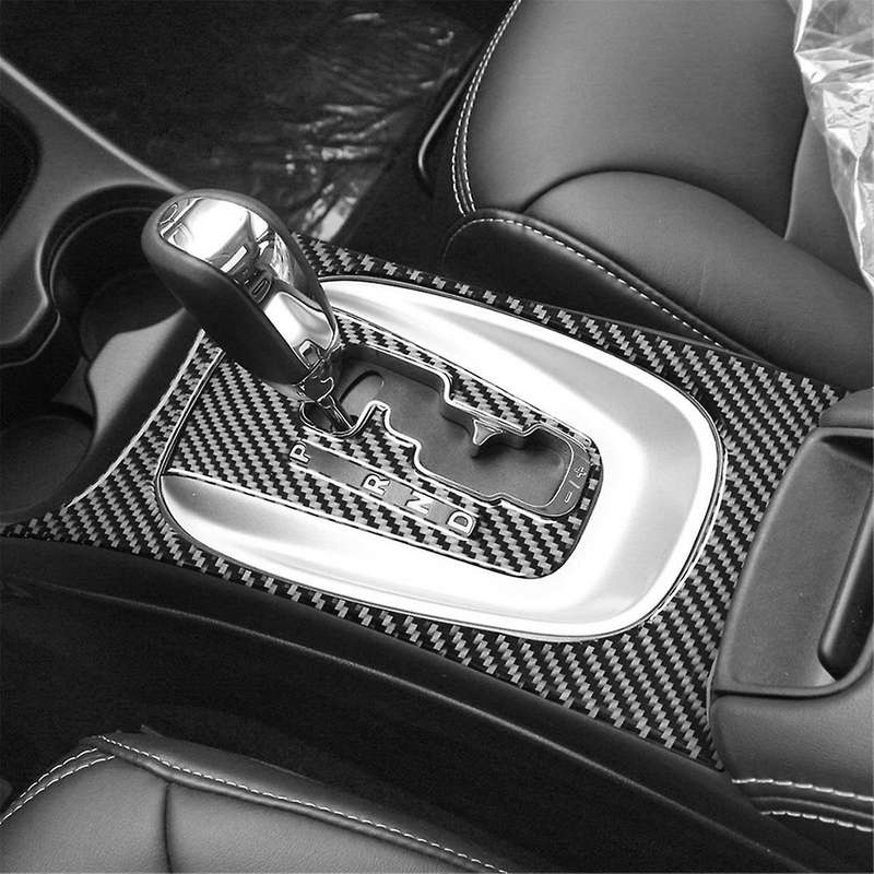Carbon Fiber for Journey 2011-2017 Center Console Gear Shift Frame Panel Sticker Trim Interior Acces