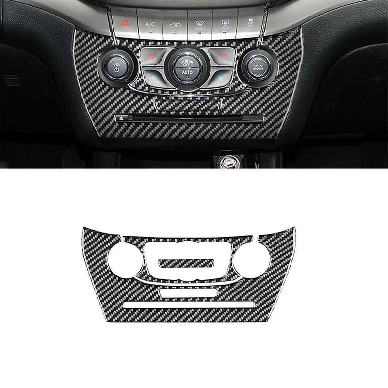 Carbon Fiber for Journey 2011-2017 Center Air Condition Control Adjustment Trim Frame Panel Cover Ac