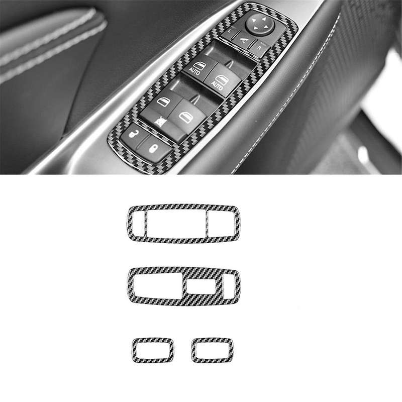 Carbon Fiber for Journey 2011-2017 Window Lift Control Panel Cover Sticker Trim Interior Accessorie