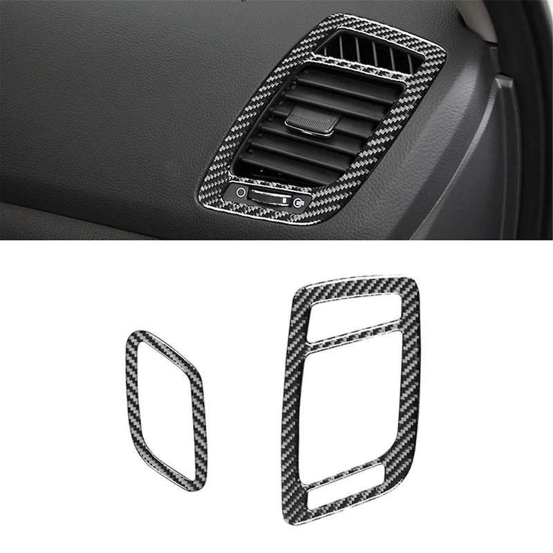Carbon Fiber for K5 2011-2015 LHD Dashboard Side Air Outlet Vent Frame Cover Trim Interior Accessori
