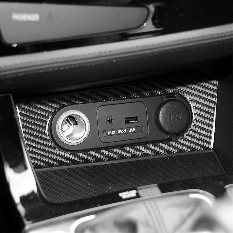 Carbon Fiber for K5 2011-2015 LHD Car Cigratte Lighter Switch Button Cover Trim Interior Accessories