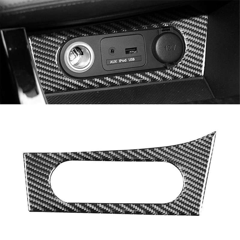 Carbon Fiber for K5 2011-2015 LHD Car Cigratte Lighter Switch Button Cover Trim Interior Accessories