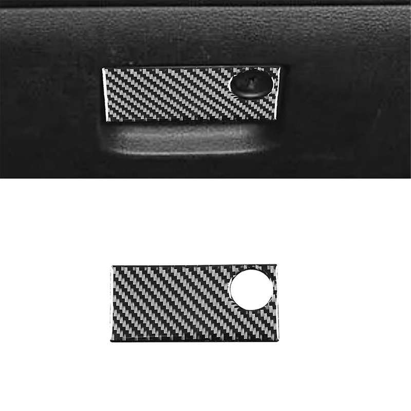 Carbon Fiber for Journey 2011-2017 Co-Pilot Storage Box Handle Panel Glove Box Switch Cover Trim Acc