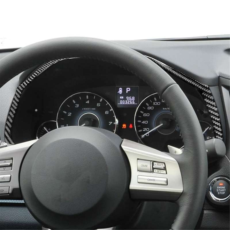 Carbon Fiber for Legacy 2010-2014 Dash Speedometer Frame Cover Trim Decal Interior Accessories