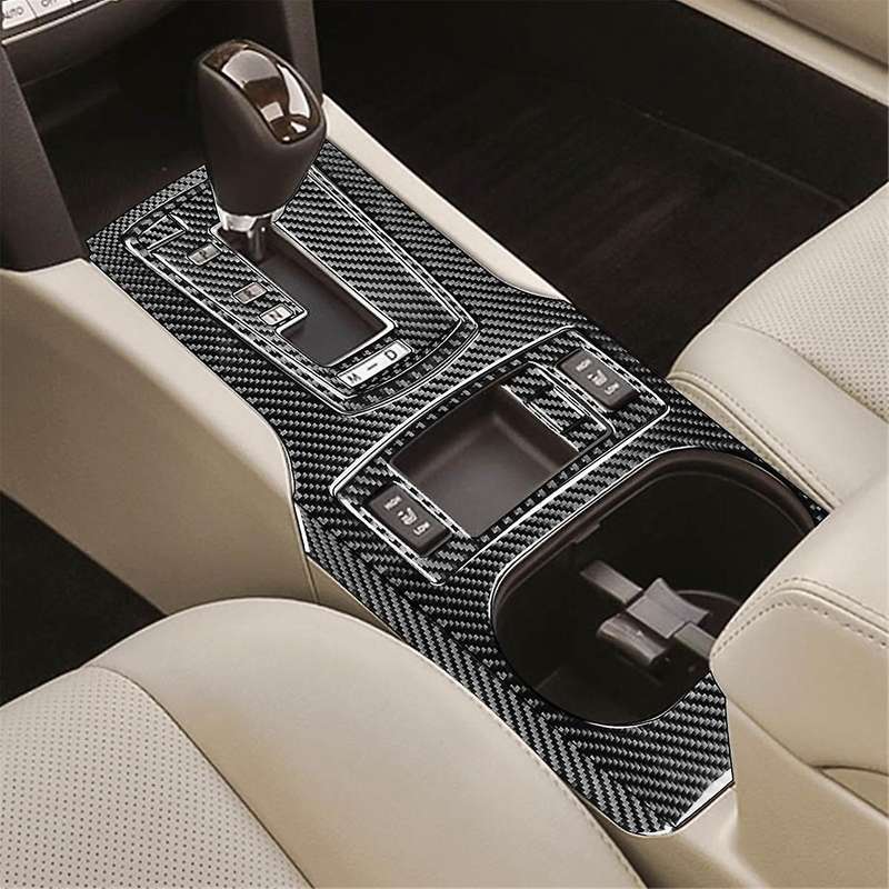 Carbon Fiber for Legacy 2010-2014 LHD Center Console Gear Shift Panel Cover Kit Trim Interior Access