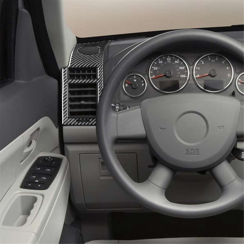 Carbon Fiber for Liberty 2008-2012 Dashboard Side Air Vent Outlet Cover Decoration Trim Interior Ac