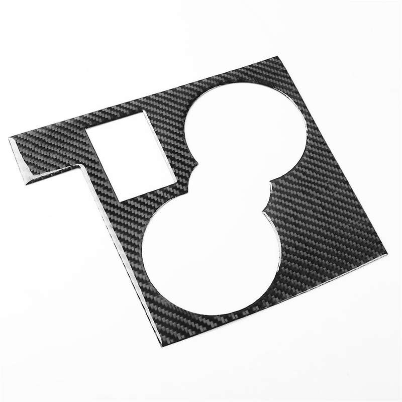 Carbon Fiber for Liberty 2008-2012 Center Console Cup Holder Cover Trim Sticker Interior Accessorie