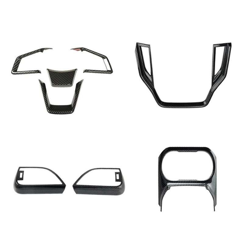 Carbon Fiber for Legacy 2021-2023 Center Console Navigation+Side AC Vent+Cup Holder+Steering Wheel C