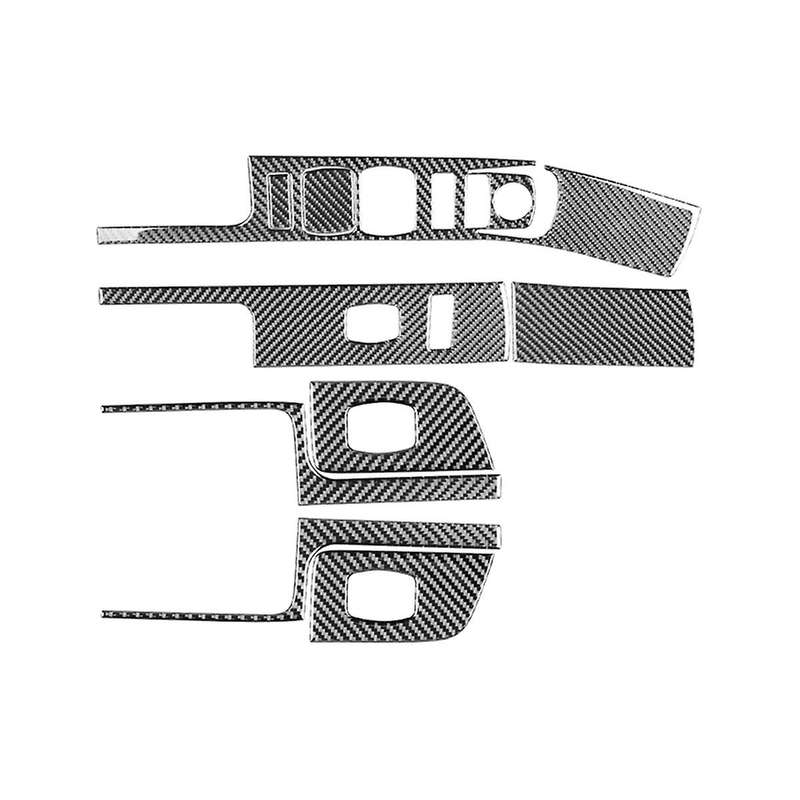 Carbon Fiber for Sirrra 1500 14-18 LHD Window Lift Switch Panel Cover Trim Interior Accessories ,A