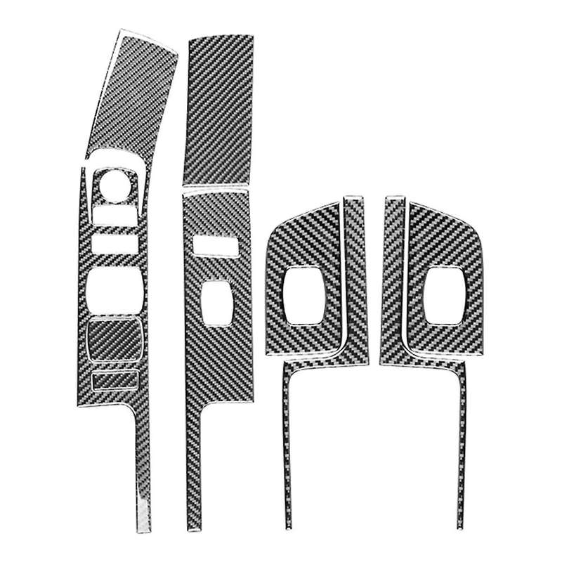 Carbon Fiber for Sirrra 1500 14-18 LHD Window Lift Switch Panel Cover Trim Interior Accessories ,A