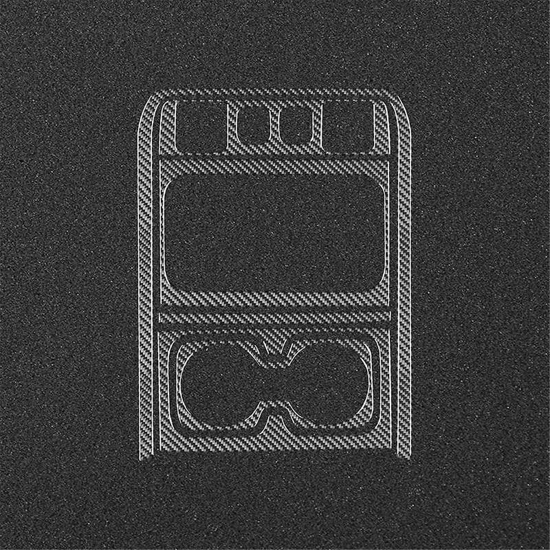 Carbon Fiber for Sirrra 1500 2014-2018 Center Console Storage Box Panel Cup Cover Trim Accessories