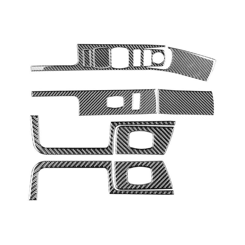 Carbon Fiber for Sirrra 1500 14-18 LHD Window Lift Switch Panel Cover Trim Interior Accessories ,B