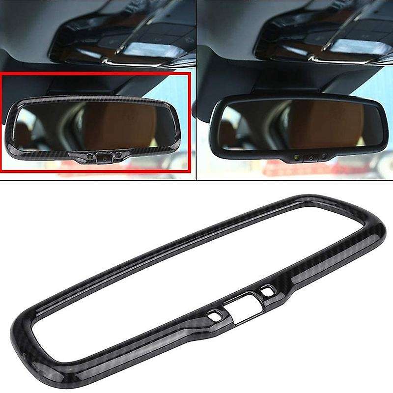 Carbon Fiber for Stelvio 201-2018 Abs Car Interior Rearview Mirror Frame Trim Accessories