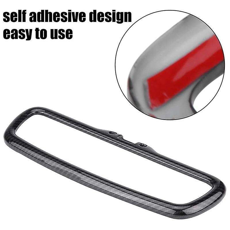 Carbon Fiber for Stelvio 201-2018 Abs Car Interior Rearview Mirror Frame Trim Accessories