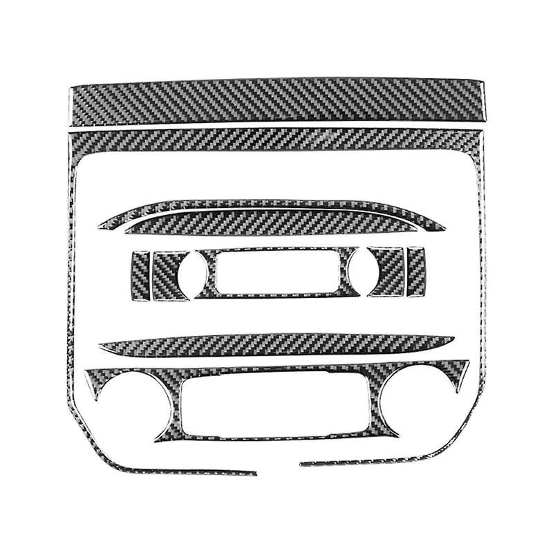Carbon Fiber for Sirrra 1500 2014-2018 LHD Center Console AC Panel Cover Trim Interior Accessories