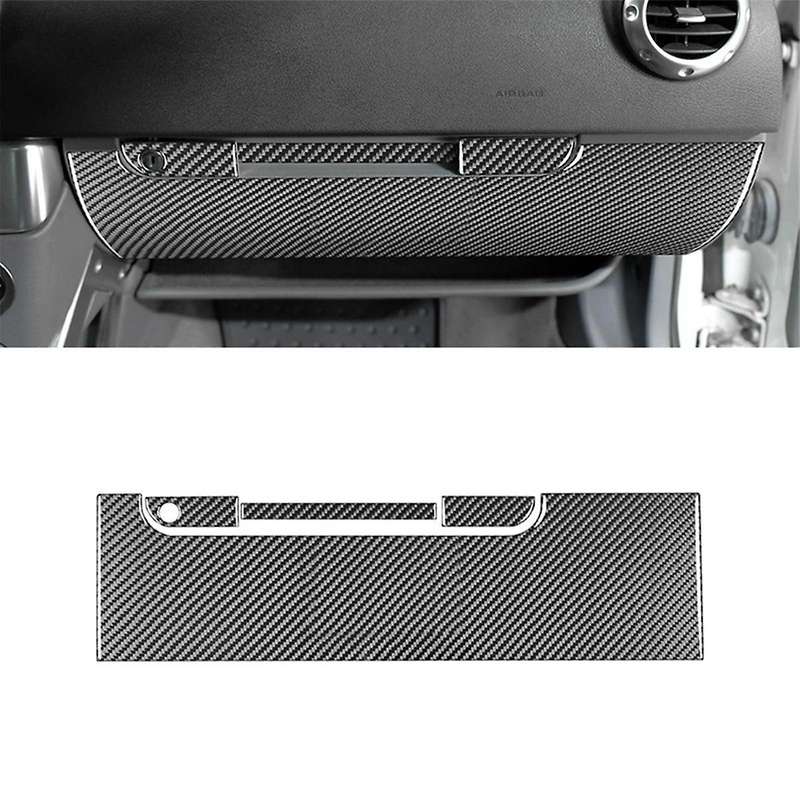 Carbon Fiber for TT 8N 2001-2006 Car Glove Box Panel Cover Trim Decals Sticker Interior Accessories