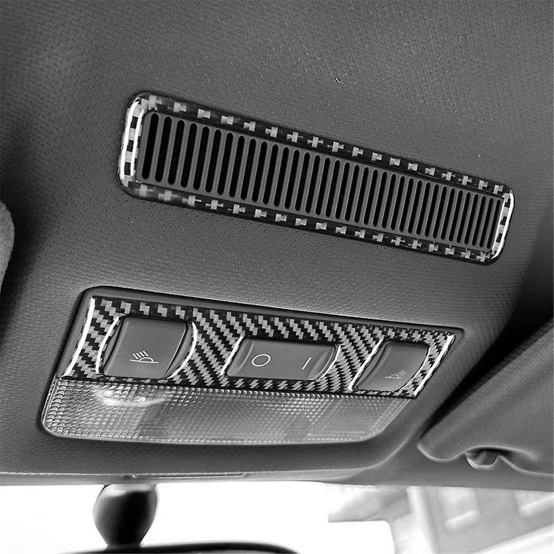 Carbon Fiber for TT 8N 2001-2006 Car Roof Reading Light Panel Cover Trim Decals Sticker Interior Acc